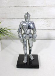 Antique Knight In Shining Armor Table Lighter  Medieval Armor Figurine Lighter  9' Tall  Untested