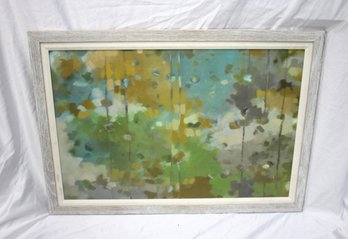 Large Abstract Impressionist Painting  29 X 40  Framed