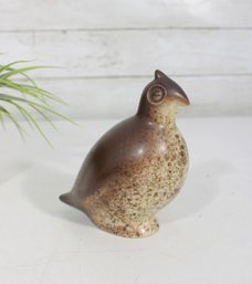 1950s Howard Pierce Quail Bird Ceramic Sculpture Mid Century Pottery 5.5' Crack