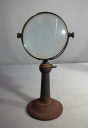 Vintage Table Magnifier 12'h