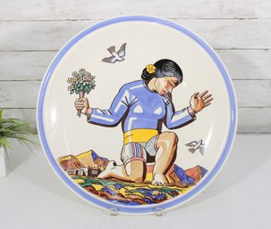 Salamina Pattern Plate By Rockwell Kent  Rosenthal Studio Line  16' Round Decorative Plate