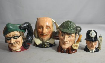 Collection Four Royal Doulton Toby Mugs