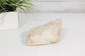Natural White Quartz Crystal Specimen  Rough Raw Stone  5' Mineral Display Piece
