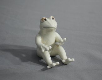 Vintage Fitz & Floyd Porcelain Frog Figurine