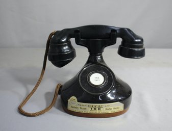 Vintage French Telephone Jim Beam Regal Decanter 1979 Whiskey Bottle