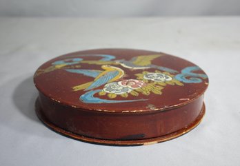 Red Lacquer Box Japanese Bento Box-damage To The Side