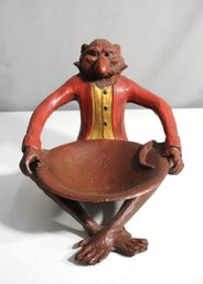 Resin Monkey Butler Statue Coin Keys Trinket Tray