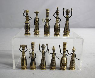 Vintage Hans Teppich Judaica Bronze Figurine Collection-(11)