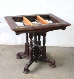 Antique Wood Table Base - Missing Top