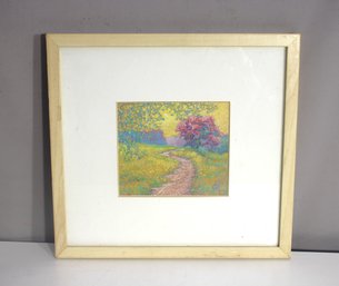 'Serene Pathway'  Framed Impressionist Landscape (14' X 15')