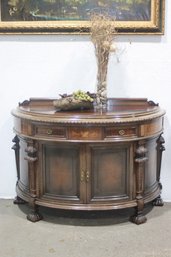 Antique Demilune Sideboard Cabinet By Rockford Republic Furniture Co.