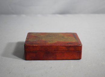 Vintage Artisan Hand-Painted Wooden Box
