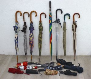 Large Group Lot Of Umbrellas