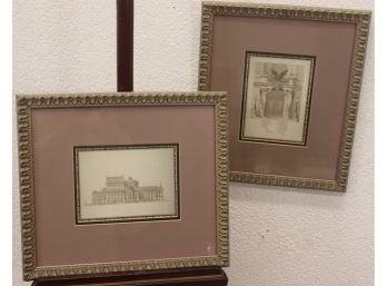 Two Paris Opera/Charles Garnier - Reproduction Prints Of Elevation & Detail Lateral Facade, 1880 Orig. Pub.