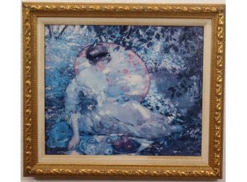 Reproduction Print 'Picnic On The Grass' From The Work By Karl Albert Buehr