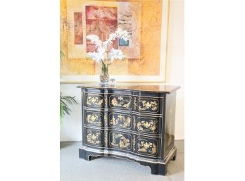 Superb Vintage Serpentine Chinoiserie Dresser - Et Cetera Collection By Drexel -three Drawer