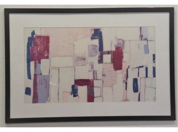 Framed Abstract Color Field Landscape Reproduction, After Diebenkorn, After Rothko - An Elusive Diebenko?