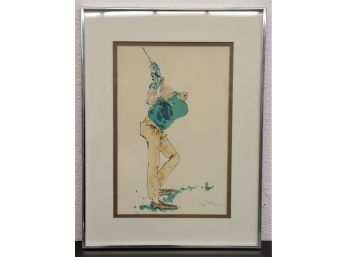 Drive For Show Big Daddy, Limited Edition Serigraph Pen & Ink And Color Wash, Numbered, Signed