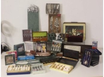 Swellegant Group Lot: Cocktail Party Utensils, Cheese Slicers & Spreaders, Bev Naps & Coasters