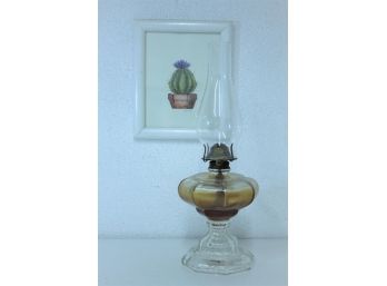 Vintage Old-Timey Oil Lamp - This Was The Lava Lamp Of The 1840s