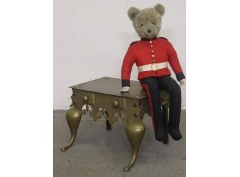 Vintage Brass And Steel Fireplace Footman Trivet