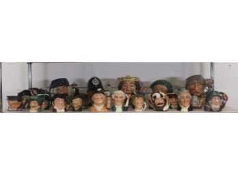 Every Toby Tells A Story: Group Lot Of Collectible, Vintage Toby Mugs (27 In All)