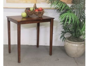 Distressed Wood Plank Side Table - Kitchen? Breakfast Nook? It Works.
