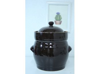 Umami Alert: Glazed Ceramic Fermentation Crock Pot - Sauerkraut? Yup. Kimchi? We Do That.