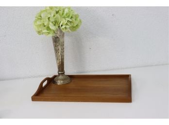 Vintage Teak Serving Tray - Dolphin Genuine Teak Thailand