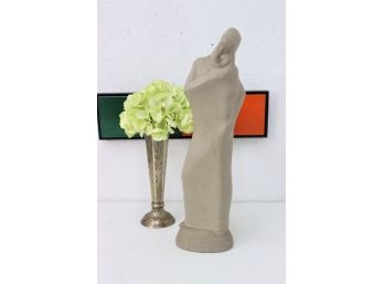 Mother And Child Figurine By Moissaye Marans, 1969