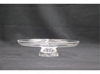 Steuben Glass Crystal Flared Lip Low Pedestal Sweets/Cheese Stand
