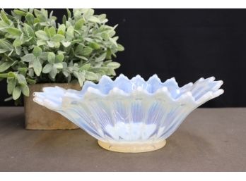 Fostoria Heirloom White Opalescent Console Bowl
