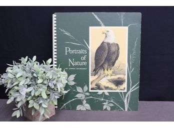 Vintage Huge Folio Of Color Plate - Prints 'Portraits Of Nature' By James Lockhart, 1967