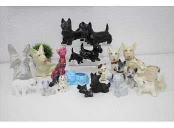 Big Brood Of Dog And Cat Figurines