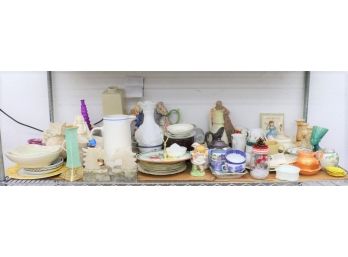 Shelf Lot Tableware, Home Decor And More