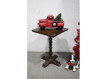 Well-Worn Regency Style Wood Side Table