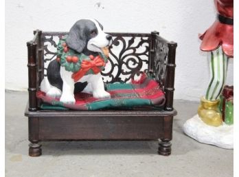 Vintage Ornately Carved Canterbury Stand . Missing Front Panel.