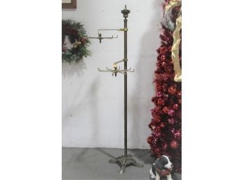 Antique Brass Department Store Display Rack