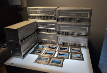 8 Airequipt Slide Changer Cartridges With 275 Color Film Slides Included