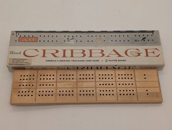 Baron Vintage Wood Cribbage Board