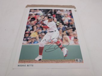 Mookie Betts Autographed Photograph