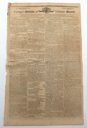 Rare 1800 Farmers' Museum Newspaper - Walpole, NH - Governor Gilman Speech & Early American Folk History