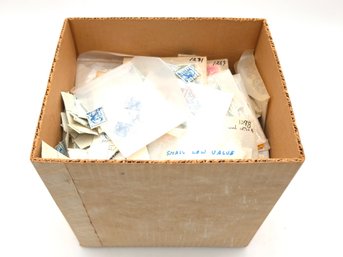 5lb Box Of Miscellaneous Vintage Postage Stamps - Unsorted