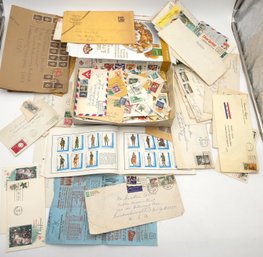 Large Misc. Vintage Stamp, Cover, And Postcard Collection C. ~1940s-1970s
