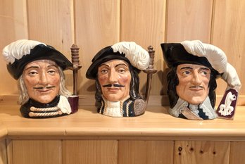 Royal Doulton Three Musketeers Character Mug Set - D'Artagnan, Athos, Aramis - Made In England