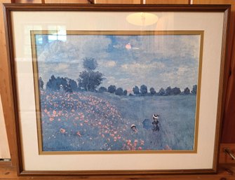 Claude Monet 'Poppy Fields Near Argenteuil' Framed Print