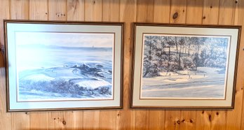 Donald Voorhees Limited Edition Signed Large Golf Course Prints