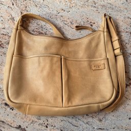Margot Tan Leather Shoulder Bag