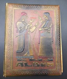 WOW! Filled Antique Album Collection Of Clippings, Small Prints & Drawings, Photos In Album, C. 1920-1950s