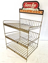 Vintage Sara Lee READY-TO-EAT SNACK PACK Display Rack - C. ~1950s - 1970s